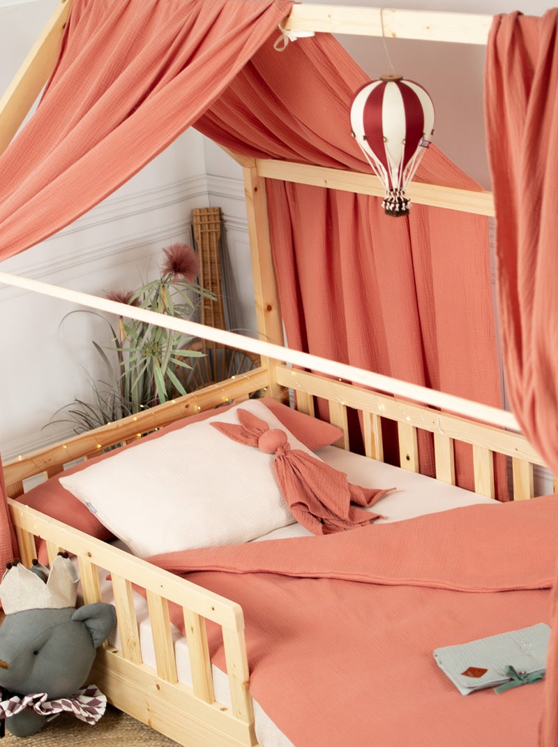 Sevira kids | taie d'oreiller en gaze de coton jeanne Beige - Kiabi