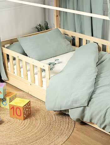 Sevira kids | taie d'oreiller en gaze de coton jeanne