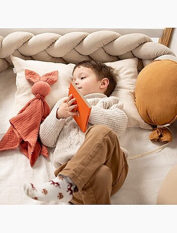 Sevira kids | taie d'oreiller réversible en lin lavé