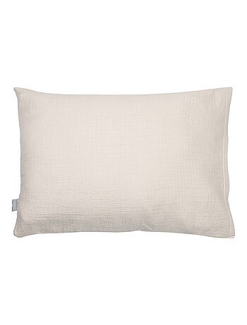 Sevira kids | taie d'oreiller unie en coton nid d'abeille