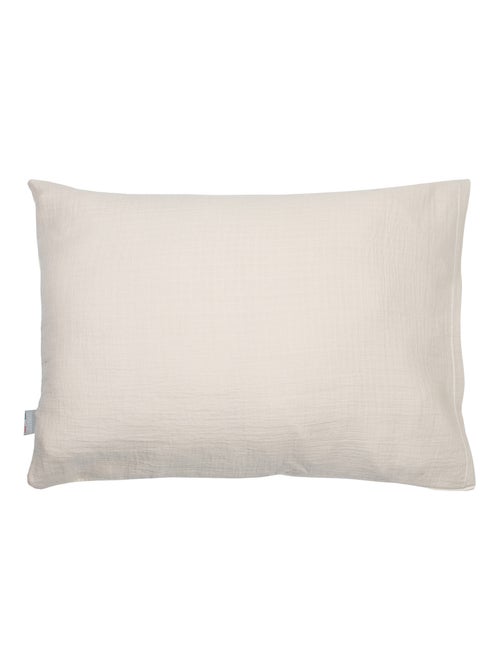 Sevira kids | taie d'oreiller unie en coton nid d'abeille - Kiabi