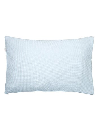 Sevira kids | taie d'oreiller unie en coton nid d'abeille