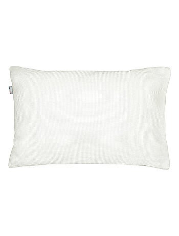 Sevira kids | taie d'oreiller unie en coton nid d'abeille