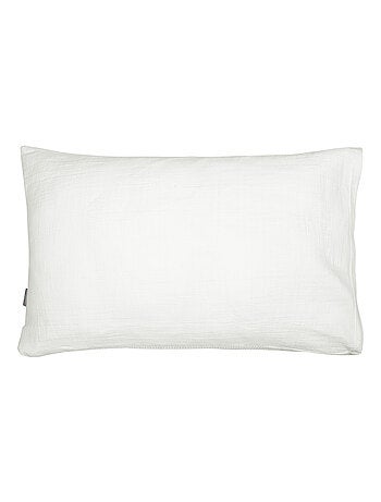 Sevira kids | taie d'oreiller unie en coton nid d'abeille