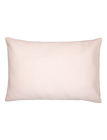 Sevira kids | taie d'oreiller unie en coton nid d'abeille