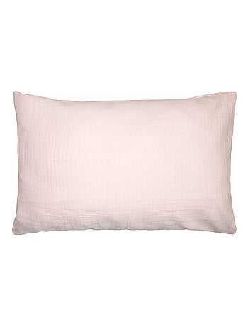 Sevira kids | taie d'oreiller unie en coton nid d'abeille