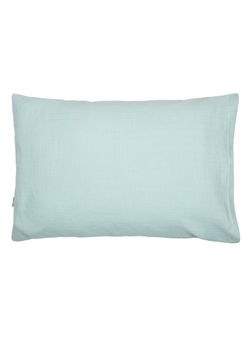 Sevira kids | taie d'oreiller unie en coton nid d'abeille - Kiabi