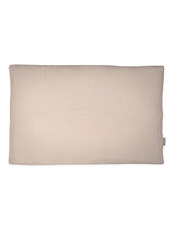 Sevira kids | taie d'oreiller unie en double gaze de coton