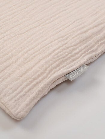 Sevira kids | taie d'oreiller unie en double gaze de coton