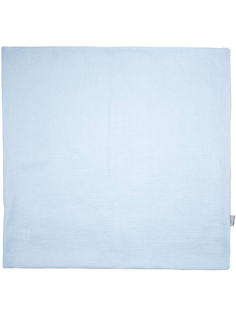 Sevira kids | taie d'oreiller unie en double gaze de coton Bleu - Kiabi