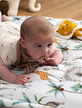 Sevira kids | tapis de parc tapis d'éveil réversible safari