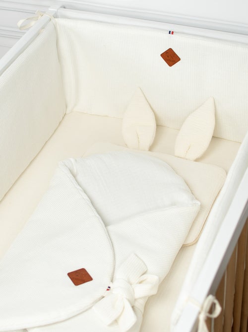 Sevira kids | tour de lit universel en gaze de coton nid d'abeille - Kiabi