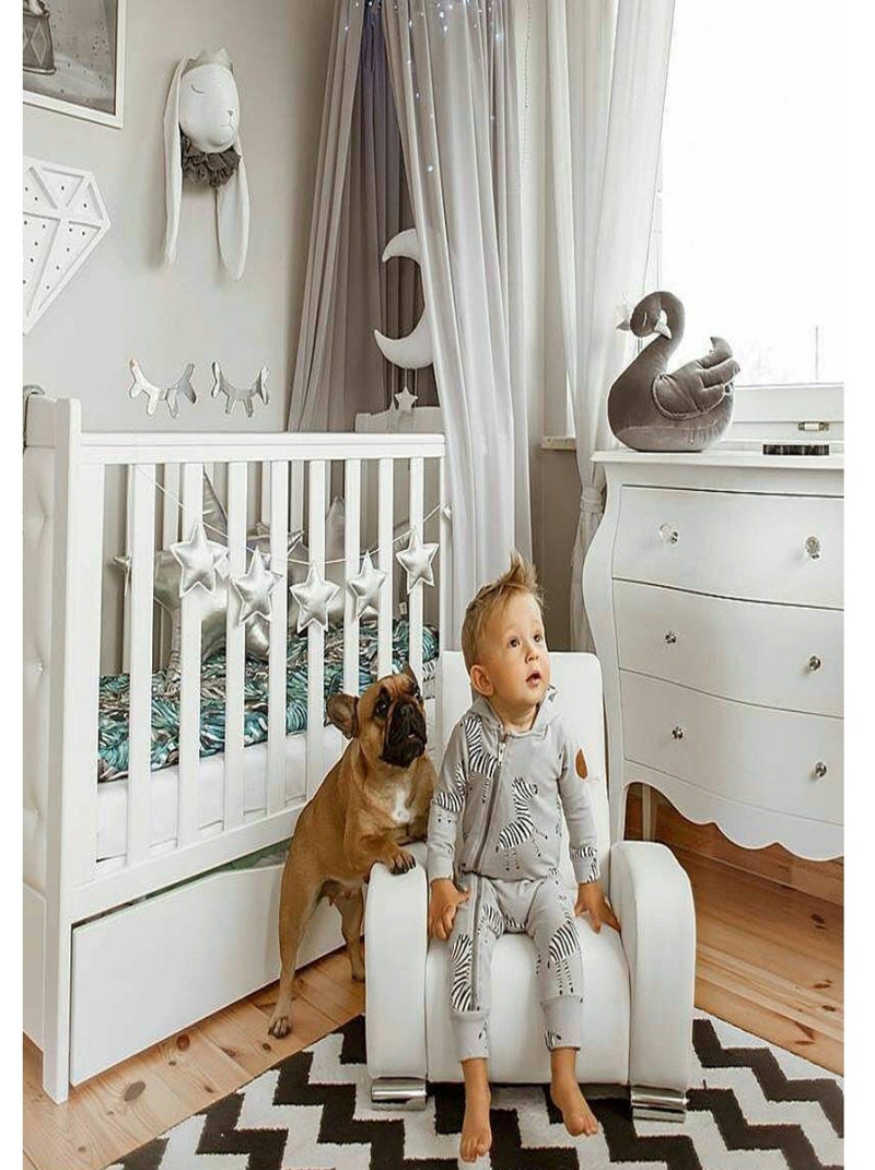 Sevira kids | trophée mural lapin prince en velours – décoration chambre bébé enfant Blanc - Kiabi