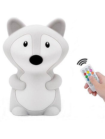 Sevira kids | veilleuse lumineuse avec télécommande renard