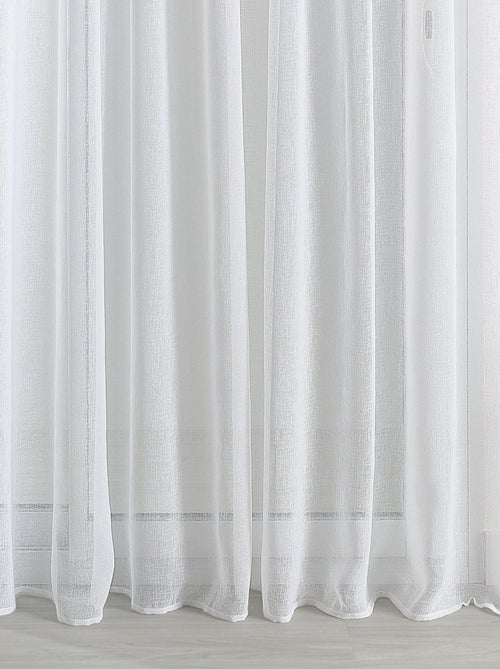 Sheer met linneneffect en gerimpelde vlecht - Kiabi