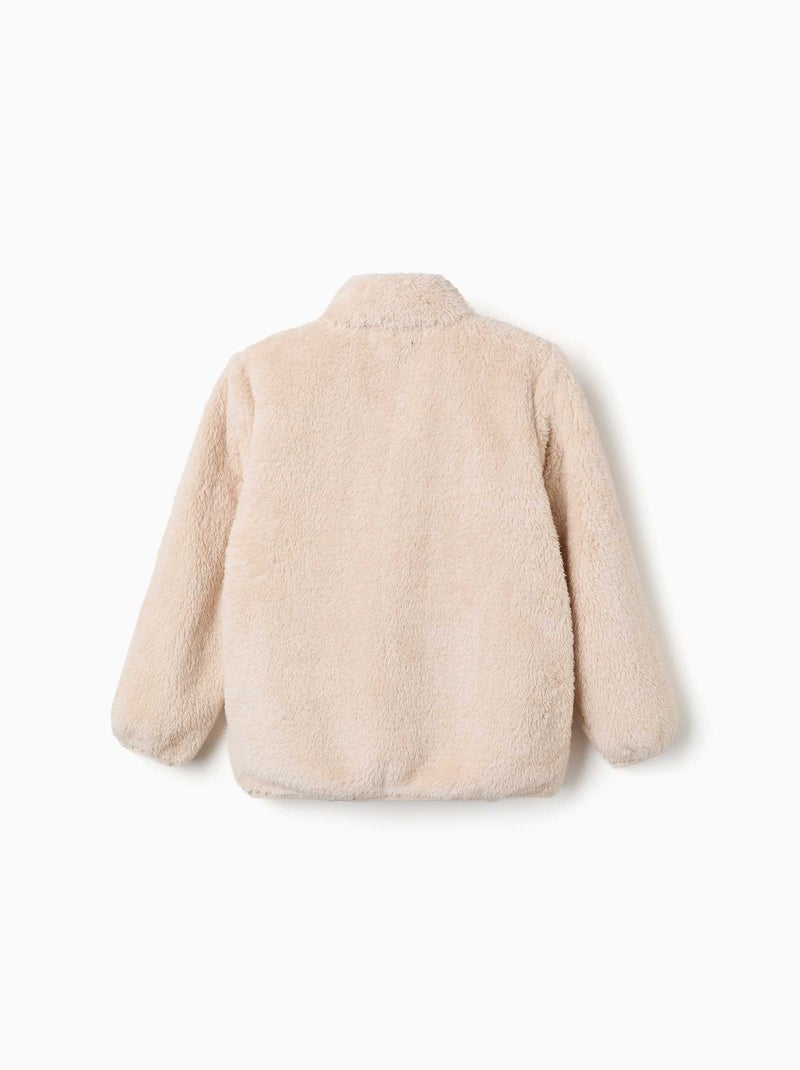 Sherpa jas met ritssluiting Wit - Kiabi