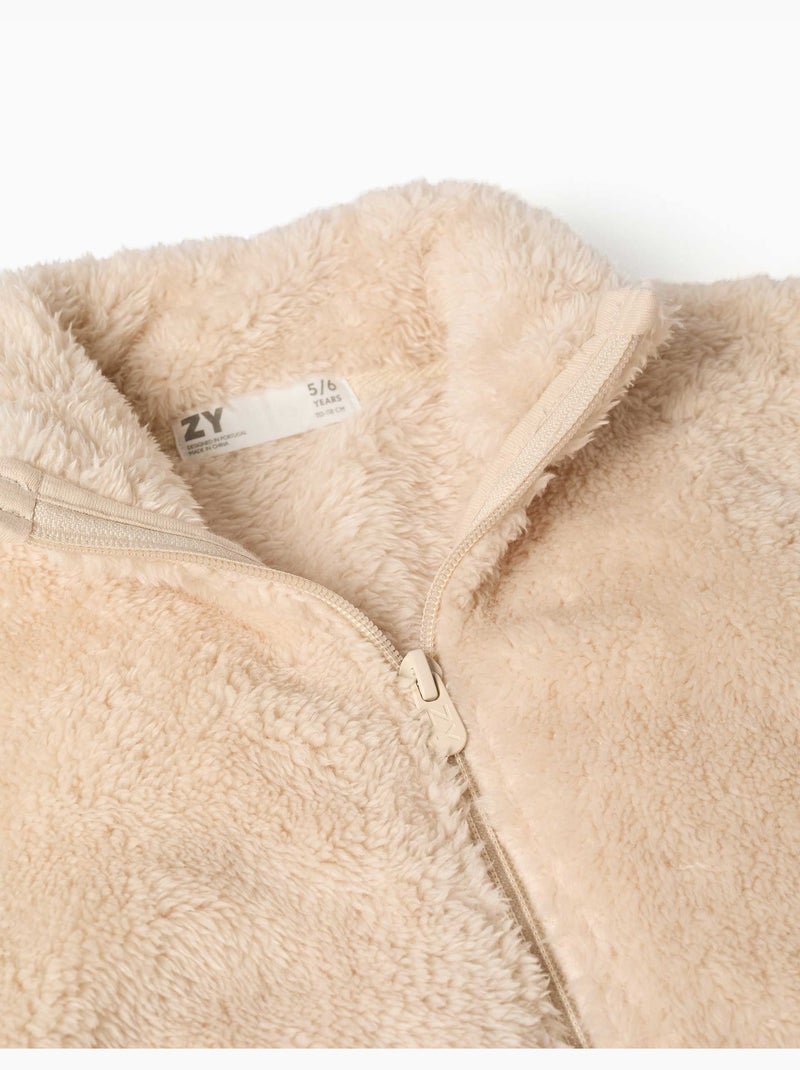 Sherpa jas met ritssluiting Wit - Kiabi