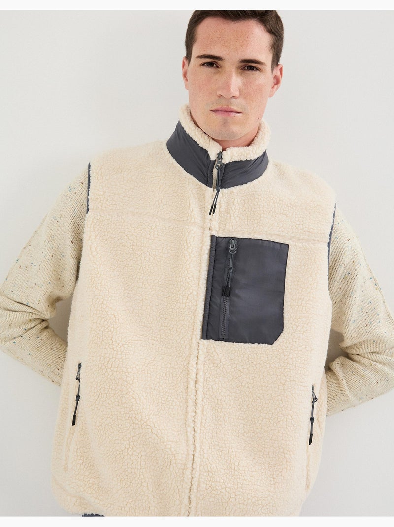Sherpa-vest, MO Fashion Beige - Kiabi