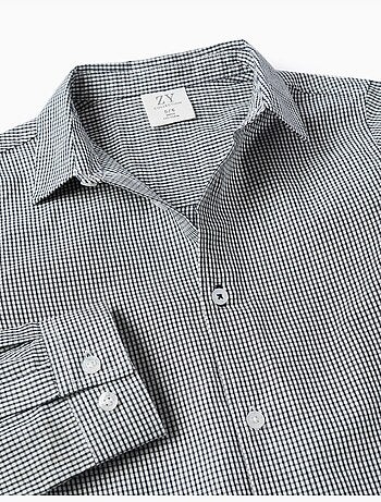 Shirt met lange mouwen en gingham-patroon