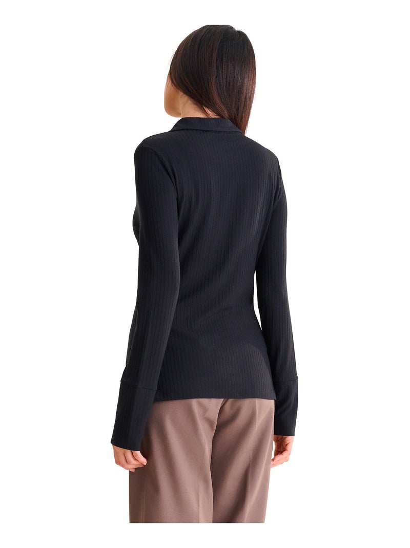 Shirt met lange mouwen remi Zwart - Kiabi