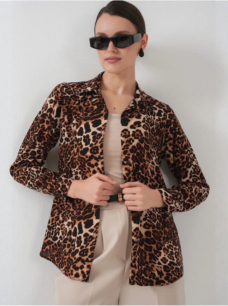 Shirt met print en lange mouwen bdart Bruin - Kiabi