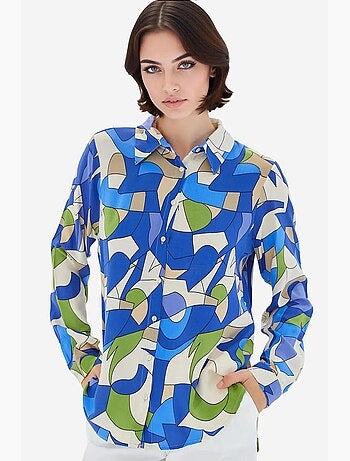 Shirt met print en lange mouwen bdart