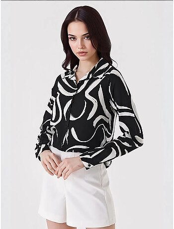 Shirt met print en lange mouwen bdart