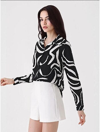 Shirt met print en lange mouwen bdart