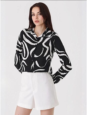 Shirt met print en lange mouwen bdart