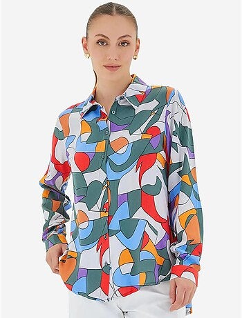 Shirt met print en lange mouwen bdart