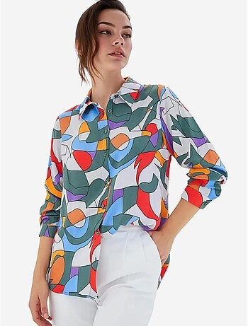 Shirt met print en lange mouwen bdart