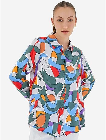Shirt met print en lange mouwen bdart