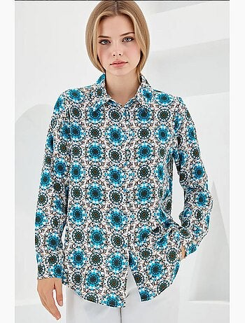 Shirt met print en lange mouwen bdart