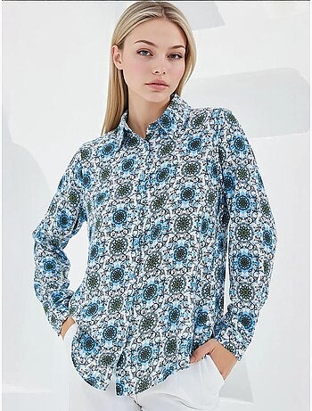 Shirt met print en lange mouwen bdart