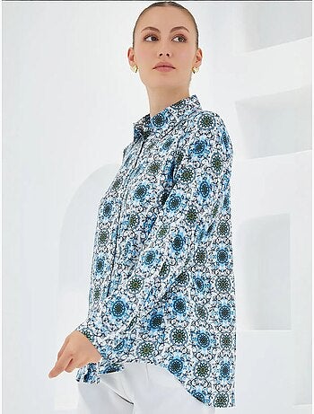 Shirt met print en lange mouwen bdart