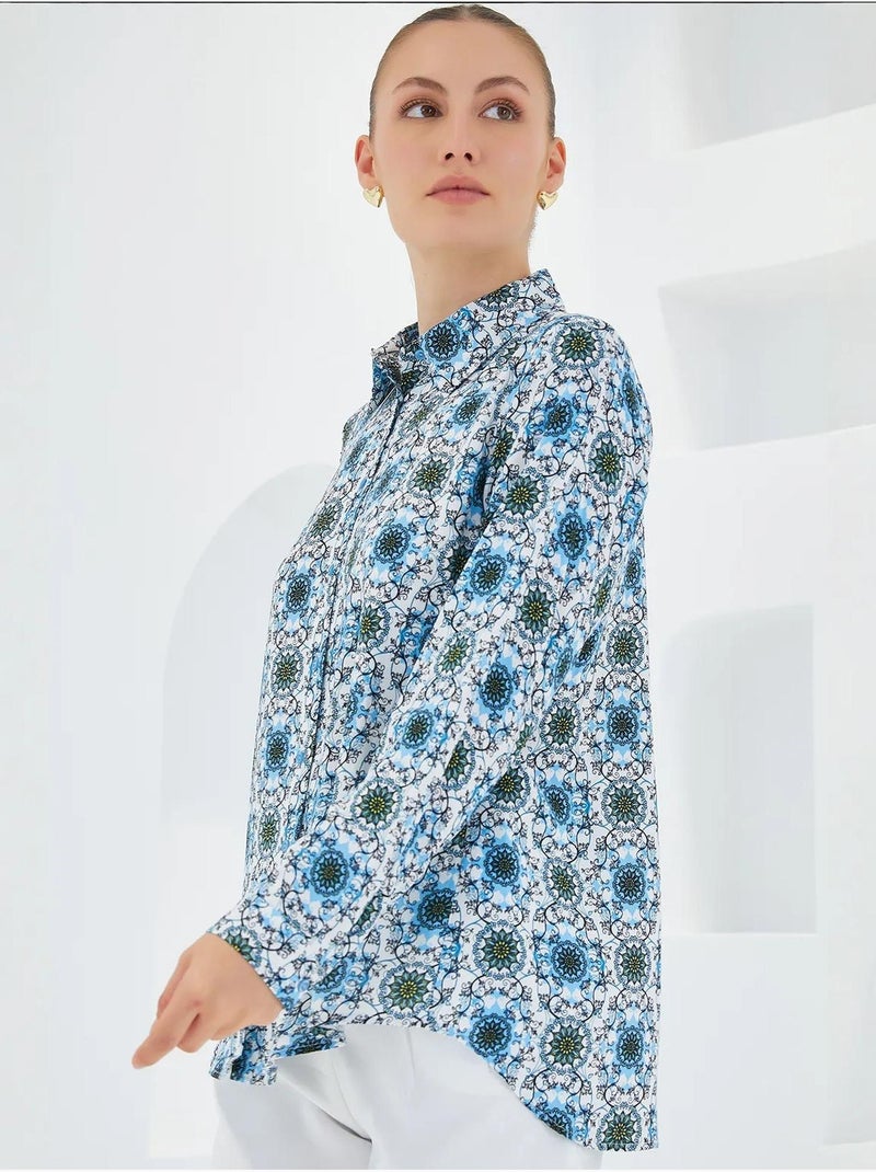 Shirt met print en lange mouwen bdart Lichtblauw - Kiabi