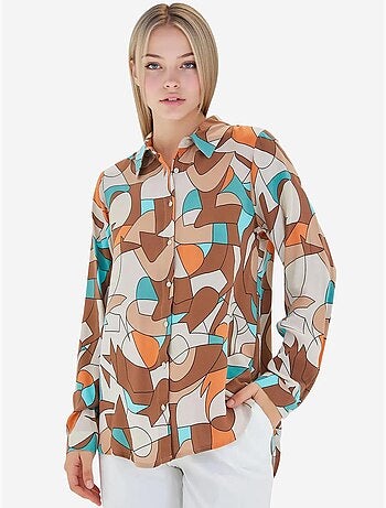 Shirt met print en lange mouwen bdart
