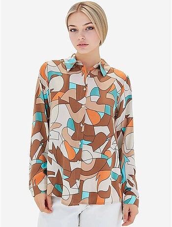 Shirt met print en lange mouwen bdart