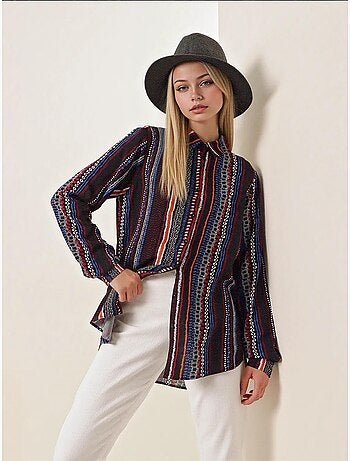 Shirt met print en lange mouwen bdart