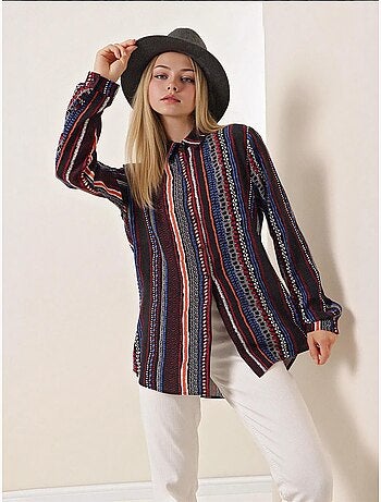 Shirt met print en lange mouwen bdart