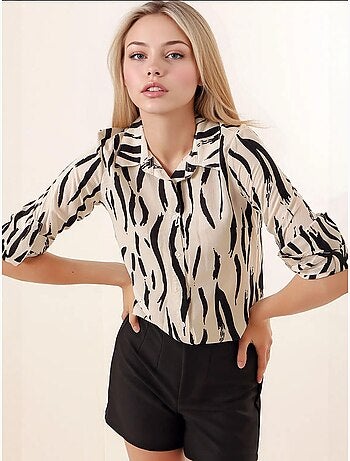 Shirt met print en lange mouwen bdart