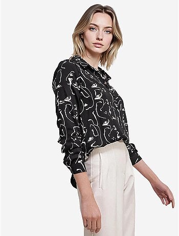 Shirt met print en lange mouwen bdart