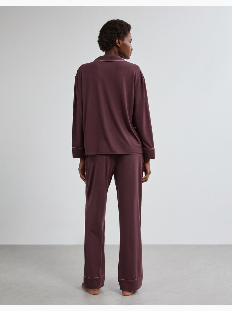 Shirt pyjama, mo fashion Bruin - Kiabi