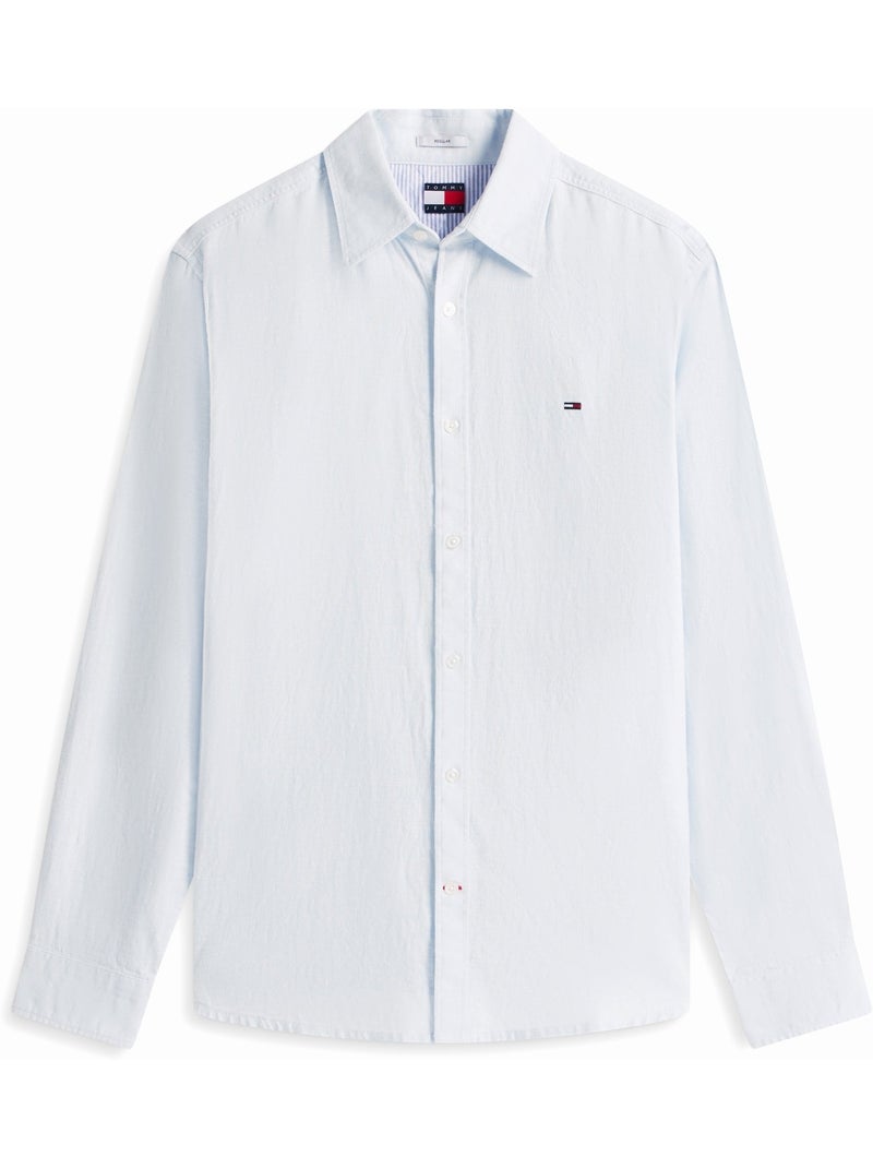Shirt Slank toelopend - Tommy Hilfiger Lichtblauw - Kiabi