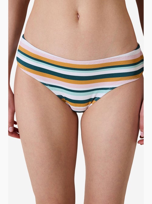 Shona hipster bikinibroek met structuur en strepen penti - Kiabi Shona hipster bikinibroek met structuur en strepen penti - Kiabi