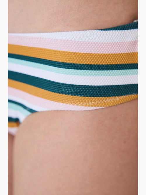 Shona hipster bikinibroek met structuur en strepen penti - Kiabi Shona hipster bikinibroek met structuur en strepen penti - Kiabi