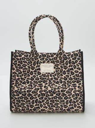 Shopper met luipaardprint