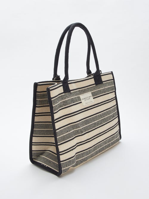 Shopper met strepenprint - Kiabi