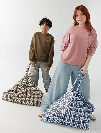 Boodschappentas type totebag XXL-formaat - Kiabi