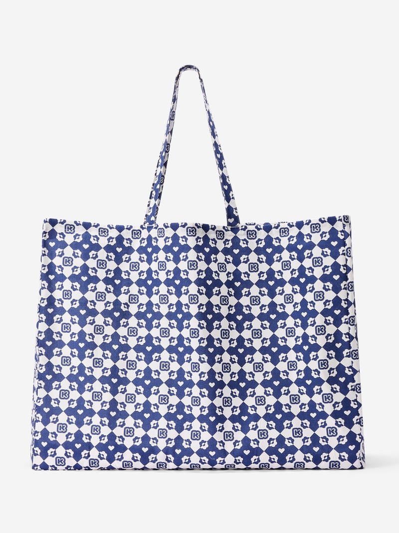 Shoppingtas type totebag XXL-formaat - Kiabi Blauw - Kiabi